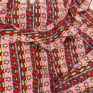 Stella McCartney Pink Star Patterned Fabric Long sleeve shirt
